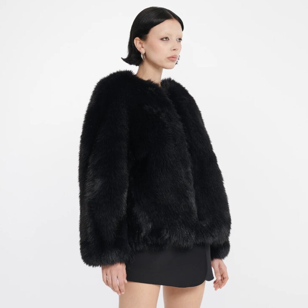 NWT Dion Lee Faux Fur Bomber Jacket Size Small